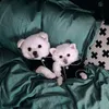 Moda Pequeño perro Suministros Ropa Pascua cachorro pijamas botón negro rosa ropa suave sensación camisas xs -xl -98