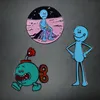 Pins Brooches I039m Mr Meeseeks Enamel Pin Rick Brooch Cartoon Blue Creatures Badge2792605