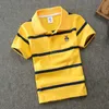 Camisas de polo para niños Pinstripe Kids Brand Designer Cotton Ropa School Big 210529