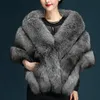 Okładki Kurtki w magazynie Szal Bridal Faux Fur Wrap Evening Dress Bolero Ślub Cape 2021 Płaszcz zimowy