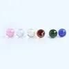 Glas Terp Skruvset Rökande Färgade Pärlor 20mmOD Solid Marble Pearl For Slurper Quartz Banger Nails Vattenbongar Dab Oljeriggar