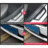 1PCS Car Stickers 5D Carbon Fiber Electroplating Red Rubber Styling Door Sill Bumper Strip Threshold Strip Sticker