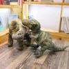 Simulering Jurassic Dinosaur Plush Fylld Toy Stor Tyrannosaurus Långhalsad Dragon Stegosaurus Triceratops Docka Barnrum Dekoration Pojkar Födelsedagspresent