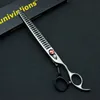 8 "Pet Grooming Scissors Dog Thinning Groomer Shears Scisors Animais Cat Shark Chunkers Peixe ósseo Passeio 220222