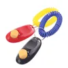 Hundetraining A7 Obedience Button Clicker Pet Sound Trainer mit Wrist Band Aid Guide Click Tool Hundezubehör 11 Farben 100 Stück