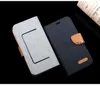 Étui portefeuille universel en cuir PU avec fentes pour cartes, support à rabat, couverture de téléphone de 3.5 à 6.0 pouces pour iphone Samsung HuaWei LG