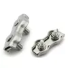 2021 Neue 304 Edelstahldraht Seilschnalle Clips 2mm 3mm 4mm 5mm 6mm Kabelklemme Doppelgriffe Fastener Hardware Zubehör