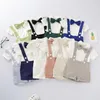 Baby Gentleman Design Boy Clothing Set Summer Short Sleeve White Romper + Short Cotton Soft Infant Two Piece Sets