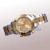 Montre de Luxe U1 Factory Quality 40mm Mens Watches الياقوت الزجاجي الفولاذ المقاوم للصدأ حركة أوتوماتيكية ميكانيكية السماء الأزرق الأزرق جين المشبك الصلبة