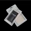 Universal White Clear Matte OPP Plastic Zipper Lock Retail Package Bag For Samsung Xiaomi Smart Phone Cover Case Display Bags