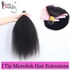 Human Hair Hosplks kinky مستقيم i tip microlinks 100 virgin bundles extensions ever beauty6507892