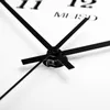 Family Bet Silent Acryl Duże dekoracyjny zegar ścienny DIY Nowoczesny projekt salonu Dekoracja Dekoracja Zegarek ścienna Naklejki 210325