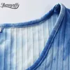 Casual Button Front Tie Dye Mini Dresses Women Summer Fashion Scoop Neck Short Sleeve Home Style A-Line Dress 210510