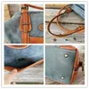 Drawstring 2021 Luxury Genuine Leather Women Handbags Vintage Cowhide Ladies Large Shoulder Bags Quality Female Messenger Bag Casual Totes