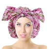 Bonnets de douche réutilisables à ourlet élastique pour femmes, bonnet de cheveux avec nœud étanche pour toutes les longueurs, accessoires de Spa, maison et Salon, 15010068