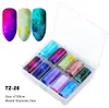 Skönhet 39 Styles 10 Roller Starry Sky Nail Foils Holographic Transfer Water Decals Nail Art Stickers 4*120 cm DIY Bild Nagelspetsar Dekorationer Verktyg