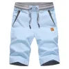 Stickade linne bomullshistorier Mens sommar Mäns Casual Sports Men Byxor Fem Brand Short 210716