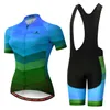 Maglia da ciclismo estiva Miloto Pro Team Set Abbigliamento da bicicletta Maglietta a maniche corte da donna traspirante Pantaloncini con bretelle da bici