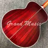 Custom AA All Solid KOA Wood 43 pouces Design Jumbo Body Guitare acoustique Reliure en ormeau avec logo sur la tête est OK Micro rosace 550a électronique