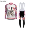 Set da corsa SPTGRVO Ropa De Ciclismo Para Mujer Manga Larga Set da ciclismo Primavera/Estate Fashion Girl Bike Uniform MTB Maglia da bicicletta Kit Uomo