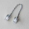 Autentisk 925 Sterling Silver Safety Chains Clip Charm med originallådans smycken Tillbehör för kedjearmband 7198665