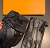 Classique hommes gants en cuir hiver écran tactile mitaines Plus velours chaud épais conduite gants de cyclisme avec boîte-cadeau