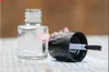 5ml claro Lucency vidro esmalte esmalte vazio frasco de cilindro com pouca escova cosmético recipientes de baixo qty