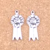 63pcs Antique Silver Bronze Plated 1st medal award Charms Pendant DIY Necklace Bracelet Bangle Findings 27*12mm