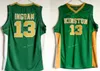 KInston High School 13 Ingram Jersey Män Grön för Sport Fans Ingram Basketball Tröjor Andas Uniform Wholesales Lägsta pris