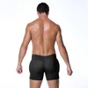 Body Shaper da uomo Buttﾠ Lifter Booty Underwear Men Hip Enhancer Pad Shapewear Culo finto Mutandine dimagranti senza cuciture Panty Shaper Pantaloncini da allenamento