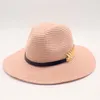 Chapéus de borda ardente Brand 2022 Ladies Sun Hat Fashion Mulheres Casual Straw Summer Summer Praia atacado elegante boné