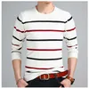 Sweter Mężczyźni Casual O-Neck Sweter Mężczyźni Jesień Slim Fit Długim Rękawem Koszula Męskie Swetry Dzianiny Kaszmirowe Wełna Pull Homme Y0907