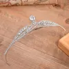 Pinces à cheveux Barrettes diadèmes de mariée coiffure Style coréen brillant cristal couronne forme cerceau Po tir accessoire événement de mariage accessoires