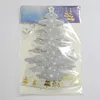 Kerstdecoraties Mini Desktop Kerstboom Ornamenten Glanzende 3D Pop-up Kaart met Lichten Xmas Decoratie W-01008