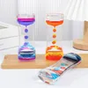 Inne zegary Akcesoria Double Color Dynamic Oil Drop Spreak Hourglass Zabawki Hourglasses Ozdoby Ciecz Timer Piękny Talia Rzemiosło