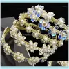 Aessories Narzędzia ProduktySean Ladies Handmade Biżuteria Pałąk Imitacja Pearl Zroszony Wąż Ślub Hoop Faux Crystal Petal Flower Vacatio