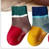 5 paires/lot enfants automne hiver coton chaussettes filles Short Sox 1-12 ans chaussettes de sol chanceux enfants garçon chaussettes respirantes 1560 Y2