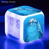 Other Clocks & Accessories Cute Dolphins LED Alarm Clock 7 Colors Digital Multi-function For Kids Firthday Gift