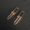 Stud 11 Original TF925 Sterling Silver Lady Earrings U-Shape Romantic Rings Earrings Classic Logo Hardwear Link Valentines Day Gi277e