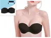 Reggiseno intimo senza spalline Reggiseno invisibile senza cuciture 1/2 tazza Push Up Soft Women Ladies Dress Wedding Party Underwear 2 pezzi