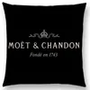 クッション装置枕ブラックベルベットプリントMoet Cushion Cotton Made Pillowcaseソフトケース高品質の印刷9579295