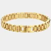 18K gold plated watch with detachable titanium steel vacuum gold plated linkchain bracelet233h