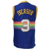 Hoyas Georgetown College Allen Iverson Men Men Basketball Jerseys Dr J Julius Erving 6 Wilt Chamberlain 13 Niebieski czarny biały czerwono czerwonym dobrym jakością ulius