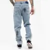 Men Women Printing Jeans Designer Hip Hop Casual Stretch Embroidery Denim Trousers Fashion Trend Streetwear Silver Button Jean Pencil Pants