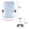 Motocicleta Windshield Universal para G310R R1150R R1200R F800S F800ST F650GS CB500X NC700X NC750X bicicleta Scooter elétrico