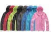 Summer Womens Men Brand Rain Coats Outdoor Casual Hoodie