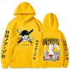 One Piece Hot Anime Hoodies Mode Sweats Tops Manches Longues Lâche Casual Hip Hop Pull Tops H1206