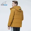 Casaco masculino de inverno encapuzado Big bolso masculino casaco elegante roupa de marca masculina mwd21801i 211216