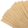 2021 Nya 50pcs Kraft Paper Bag Brown Party Bröllop Favoriter Handgjorda Brödkakor Presentväskor Kakor Förpackning Förpackningsmaterial