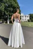 Women Dress Sleeveless Split White Sexy Beach Dresses Plus Size Long Bohemian For Fashion 210513